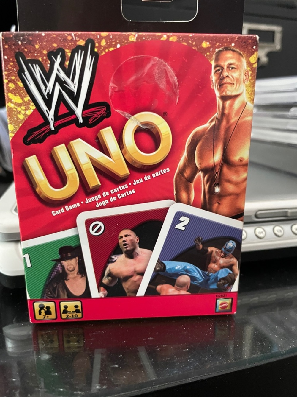 WWE UNO Card Game - Red and Gold Packaging